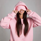 Colorful Couple Hoodie with Drawstring Eye Mask for Travel and Comfort