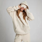 Colorful Couple Hoodie with Drawstring Eye Mask for Travel and Comfort